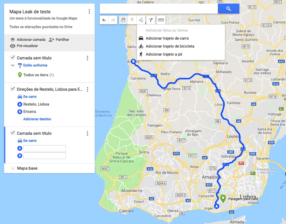 mapas personalizados no Google Maps