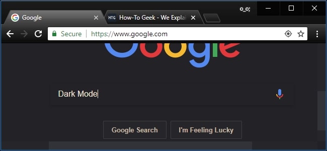 chrome dark mode