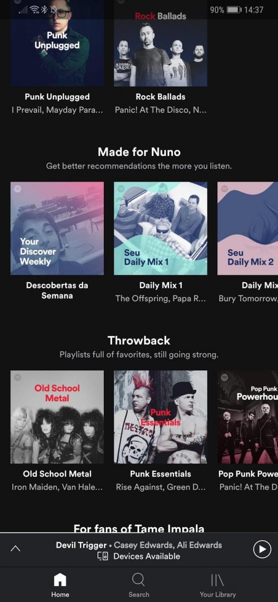 Spotify Guardar Músicas