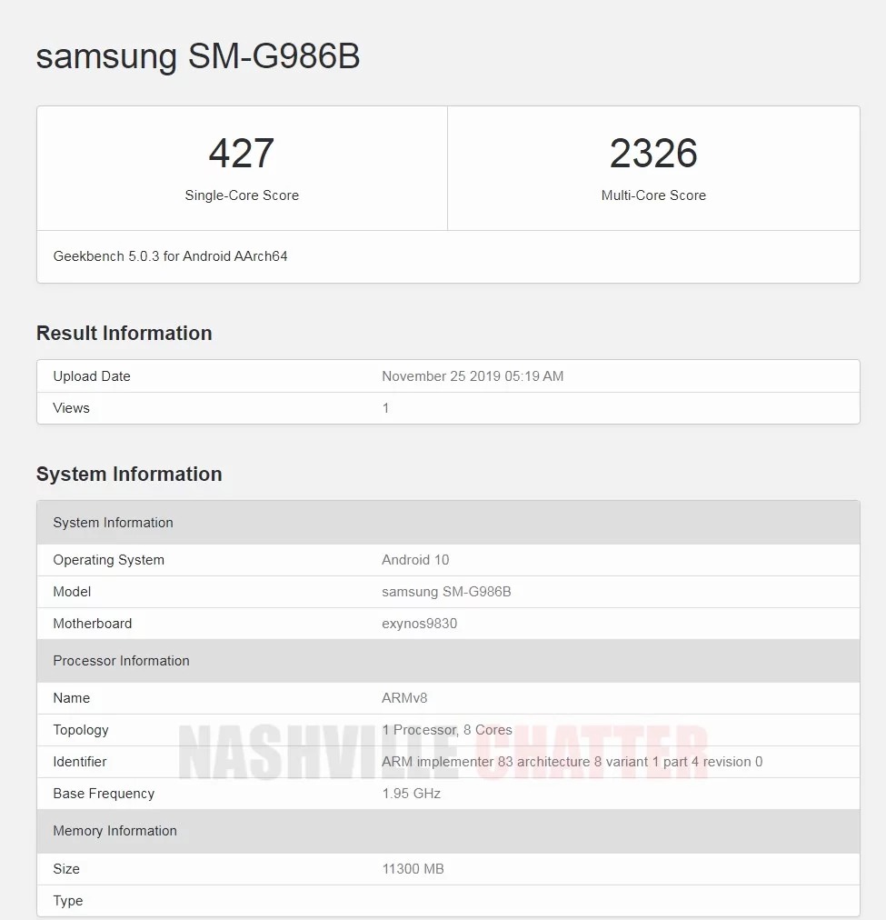 no Geekbench