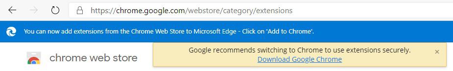 Chrome, Edge