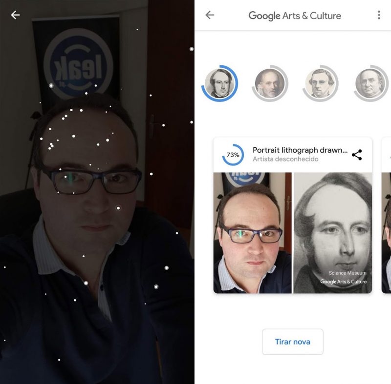 Google Arts & Culture selfies