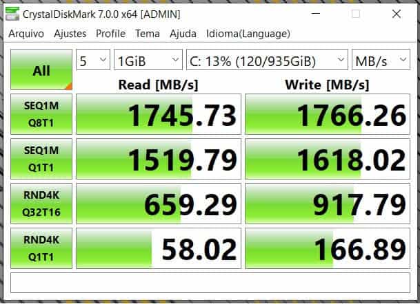 CrystalDiskMark (SSD)