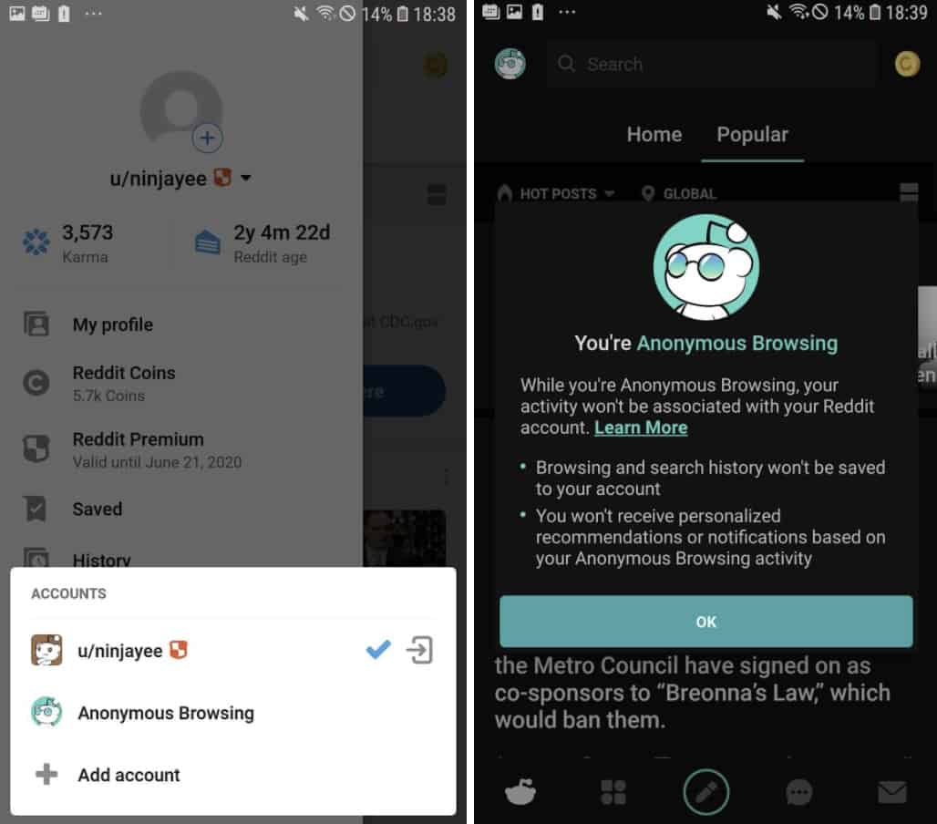 Reddit para Android