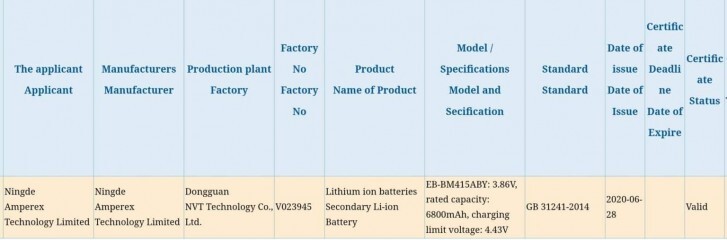 Samsung 6800 mAh