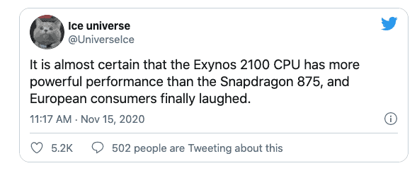 Exynos 2100 Snapdragon