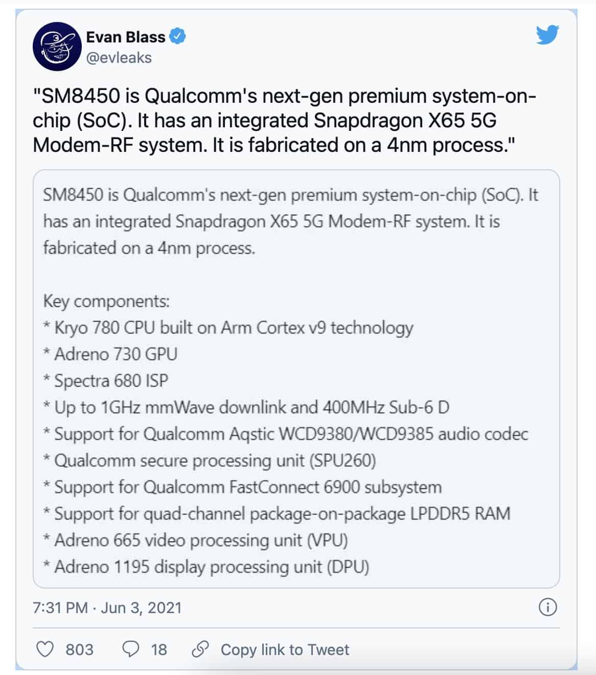 Qualcomm SM8450