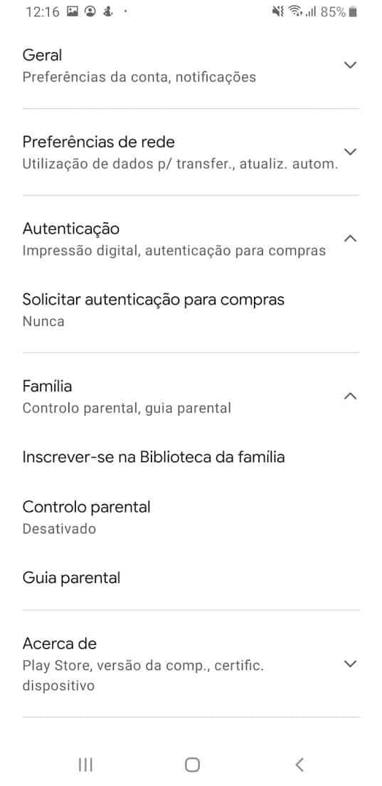 Dica: Como ativar o controlo parental na Play Store do Android