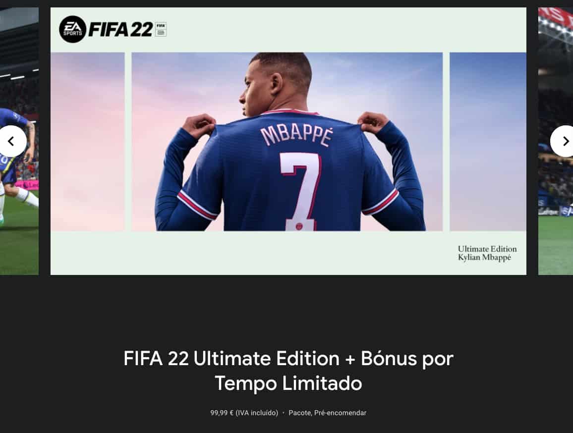 Quer comprar o FIFA 22? Prepare-se para pagar a dobrar! - Leak