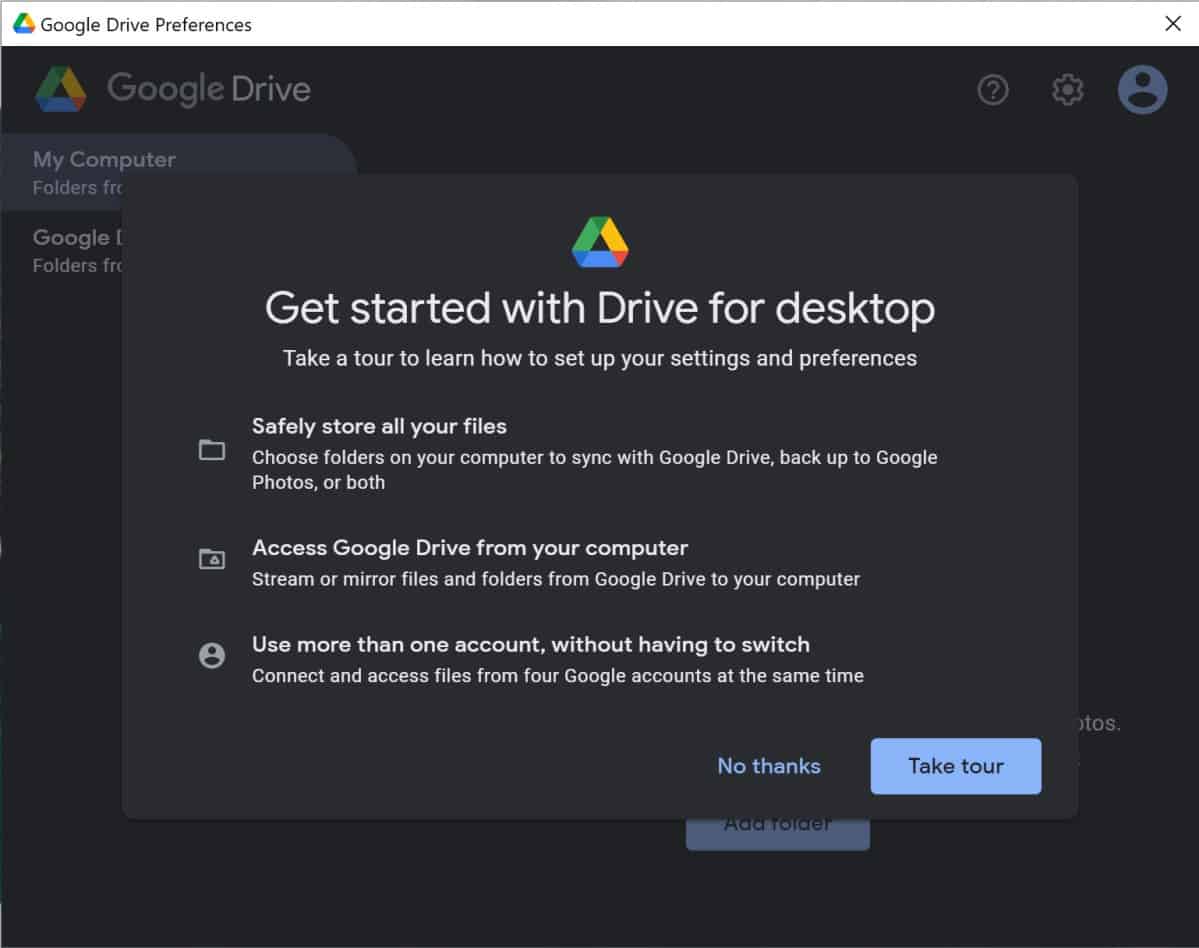 Google Drive para desktop