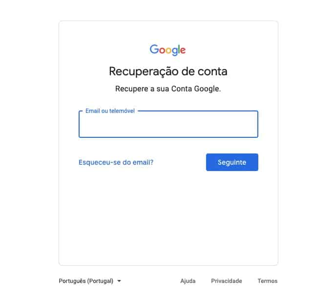 gmail login bloqueado