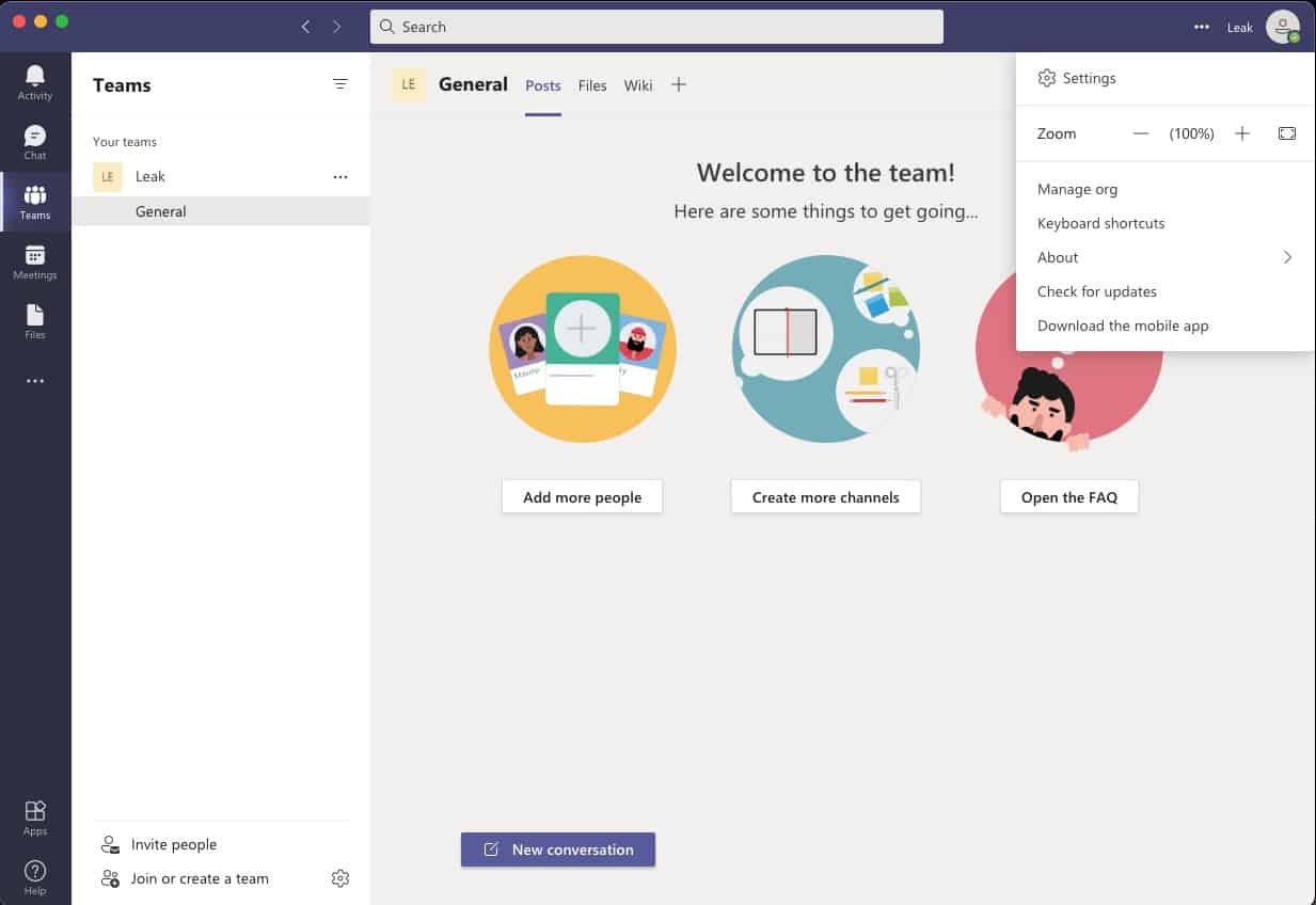 Microsoft Teams integração