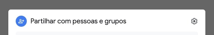 Google Drive partilhar ficheiros