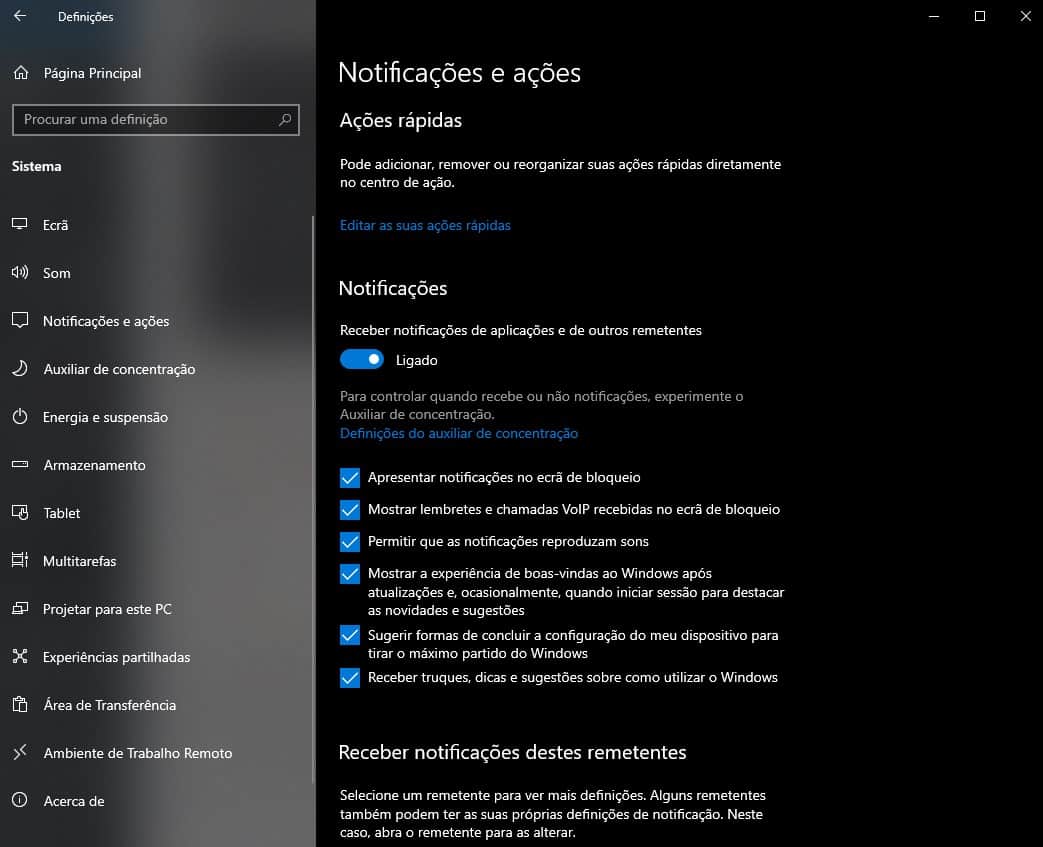 continuar no Windows 10