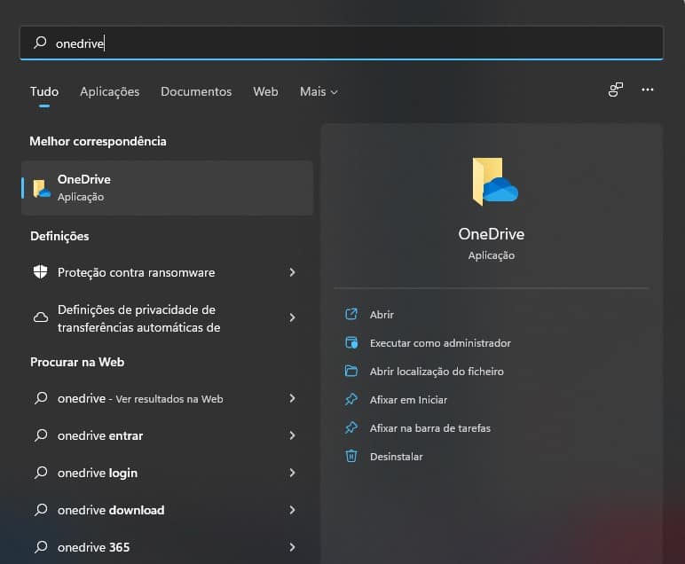 OneDrive problemas sincronização Windows, onedrive guardar ficheiros