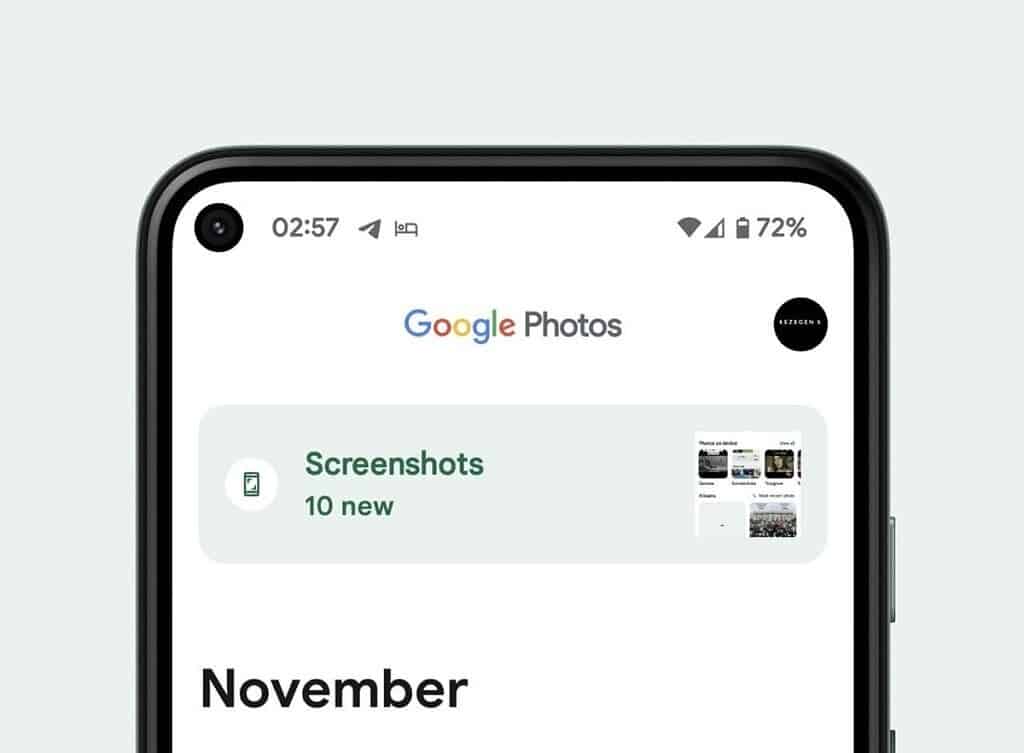 Google Fotos screenshots