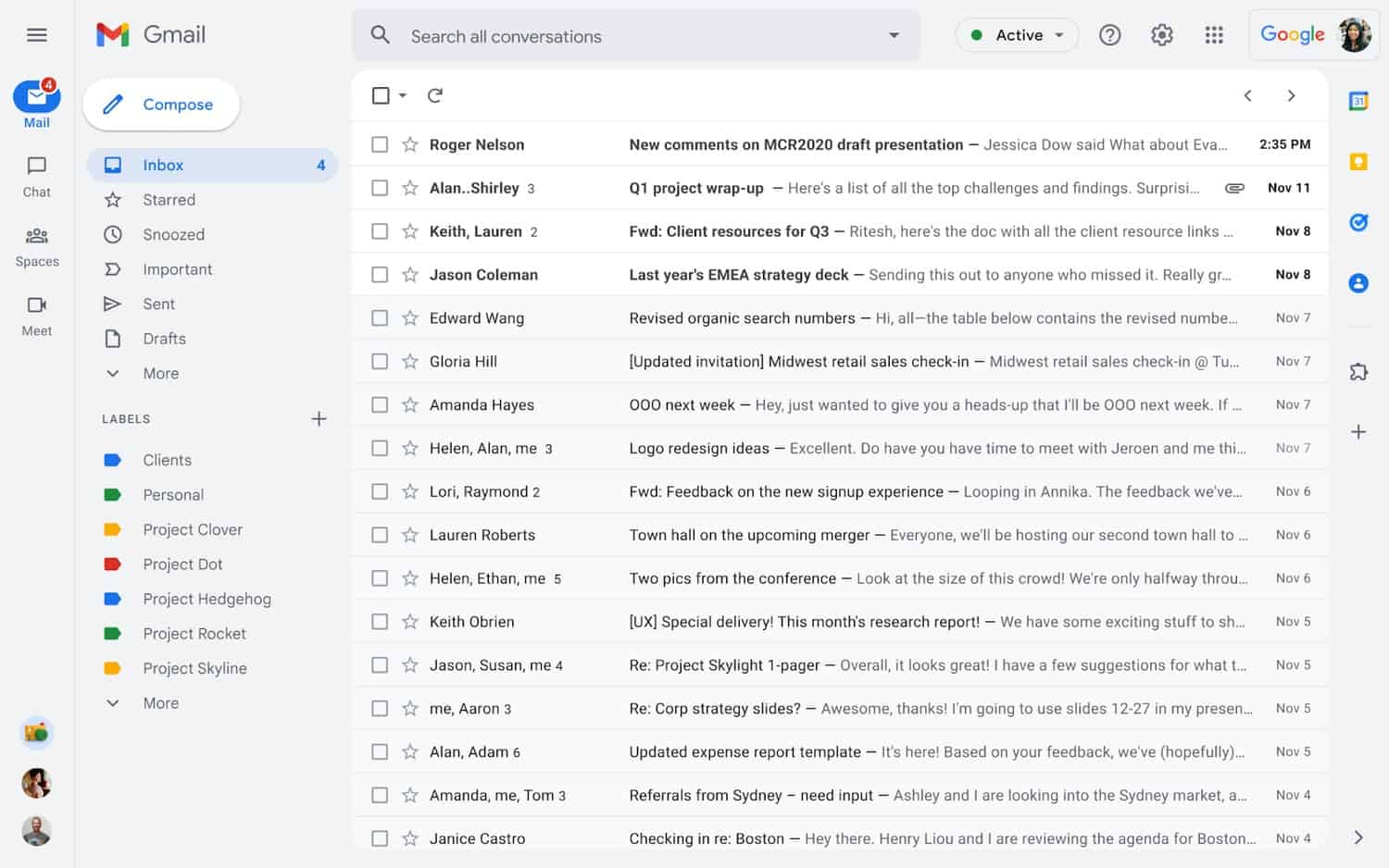 Gmail design