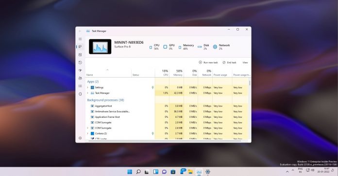 Windows 11 Conheça O Novo Gestor De Tarefas Veja As Imagens Leak 4142