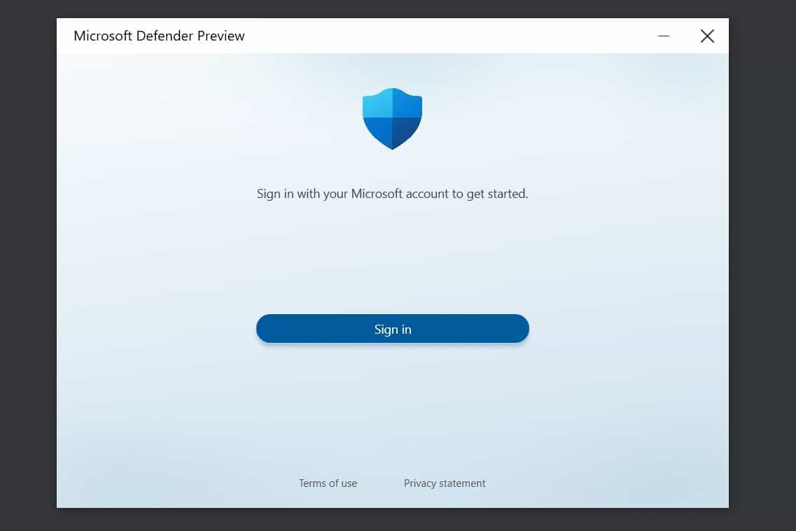 Windows Defender Microsoft