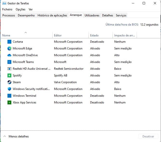 Microsoft Edge memória