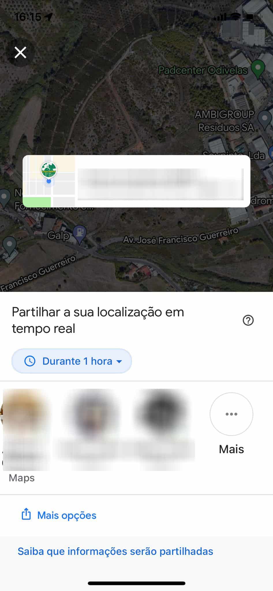 Google Maps trabalhar