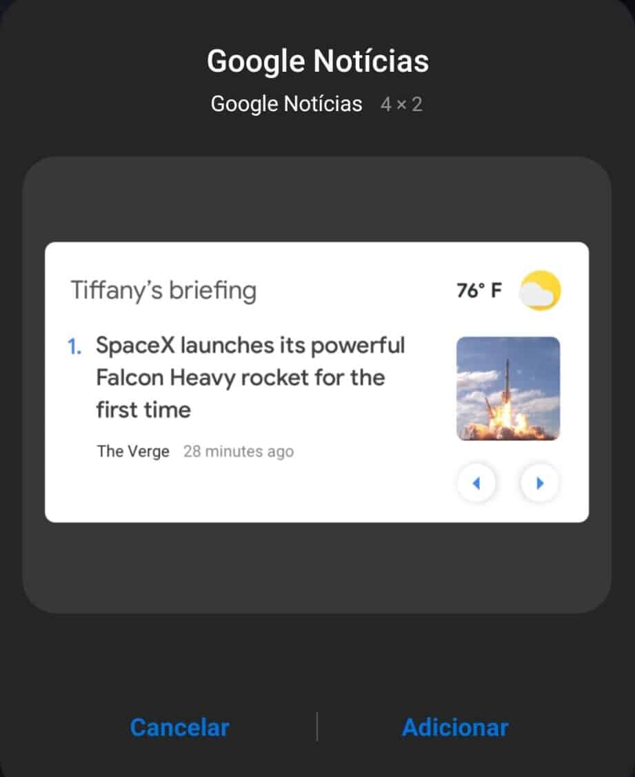 Android widgets google