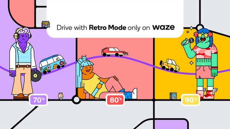 waze modo retro