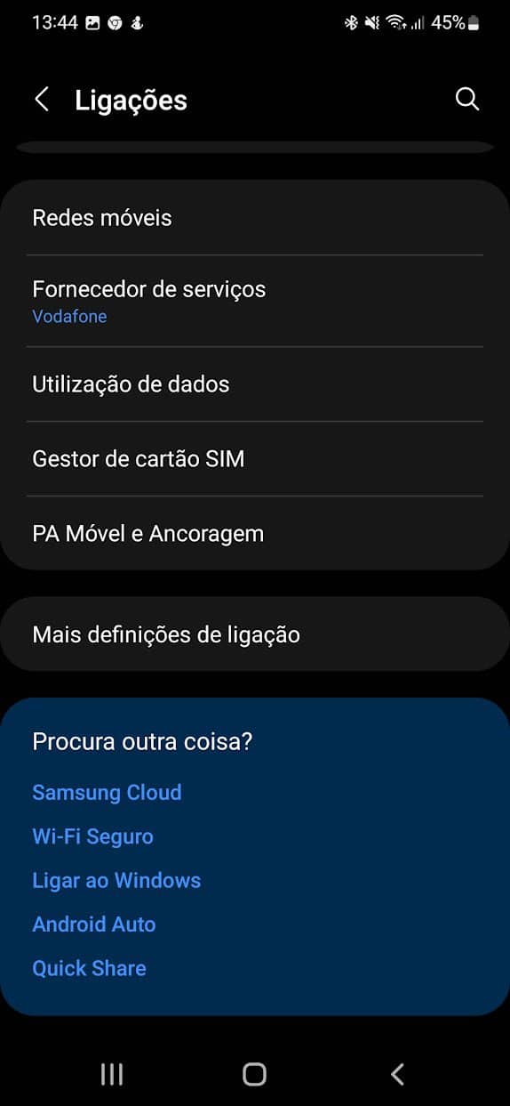 smartphone samsung alterações