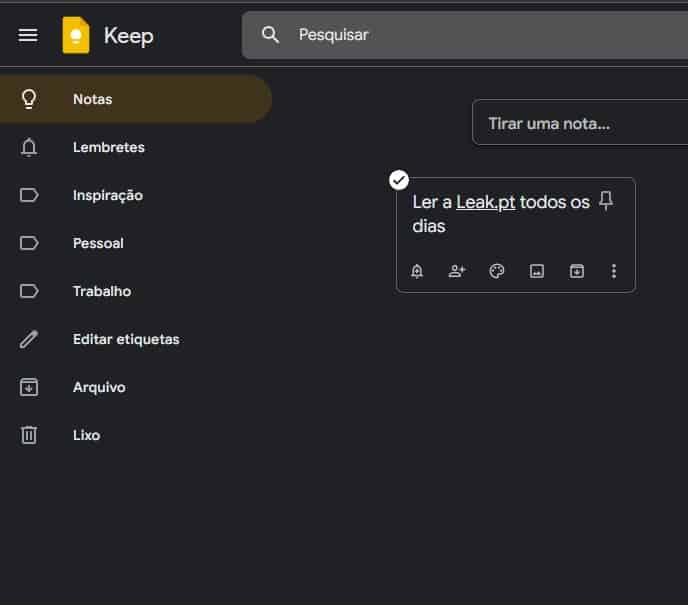 Google Keep Windows