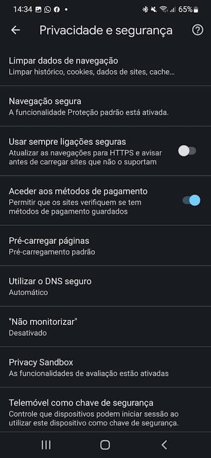 Chrome em perigo