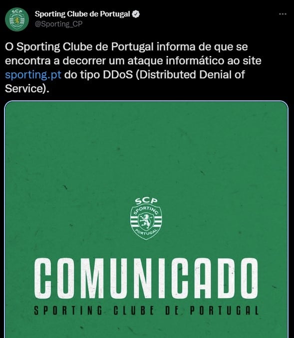 Sporting ataque informático