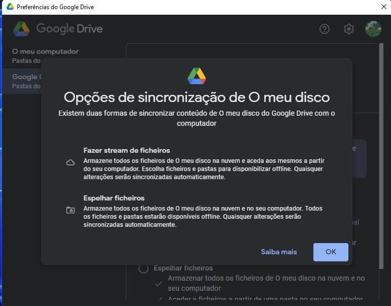 Como sincronizar o Google Drive com pastas do seu computador