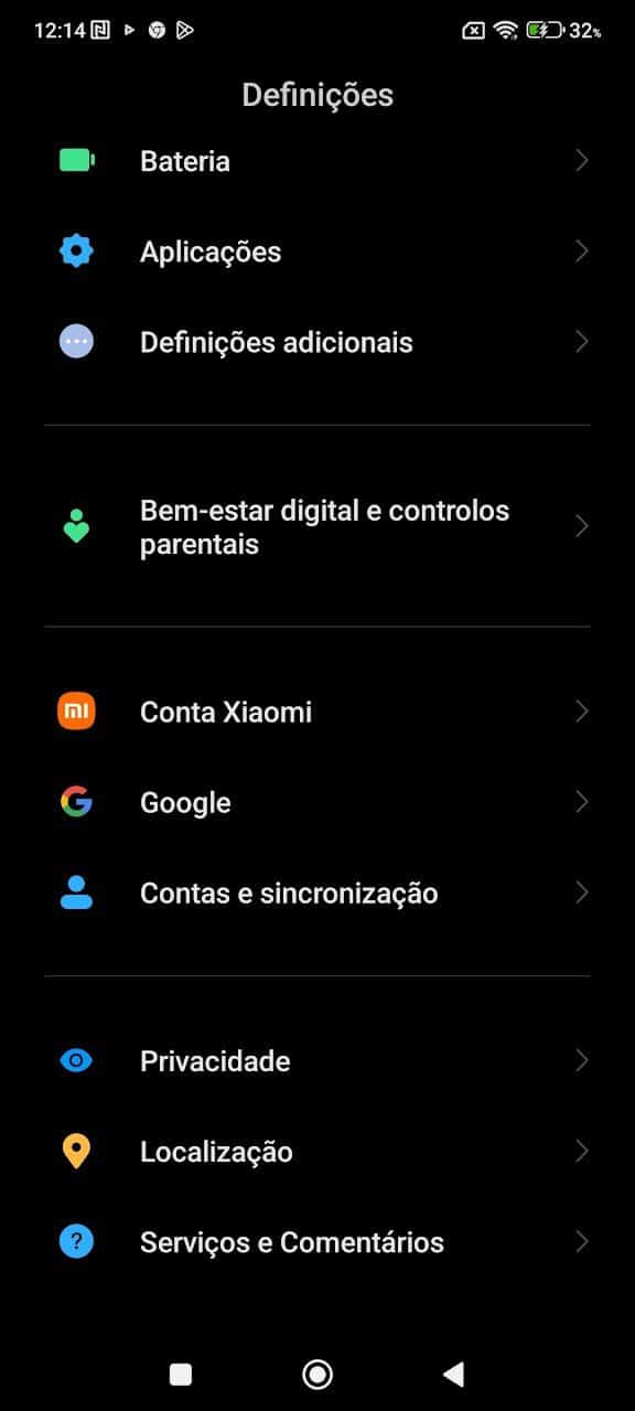 smartphone Xiaomi ativar função