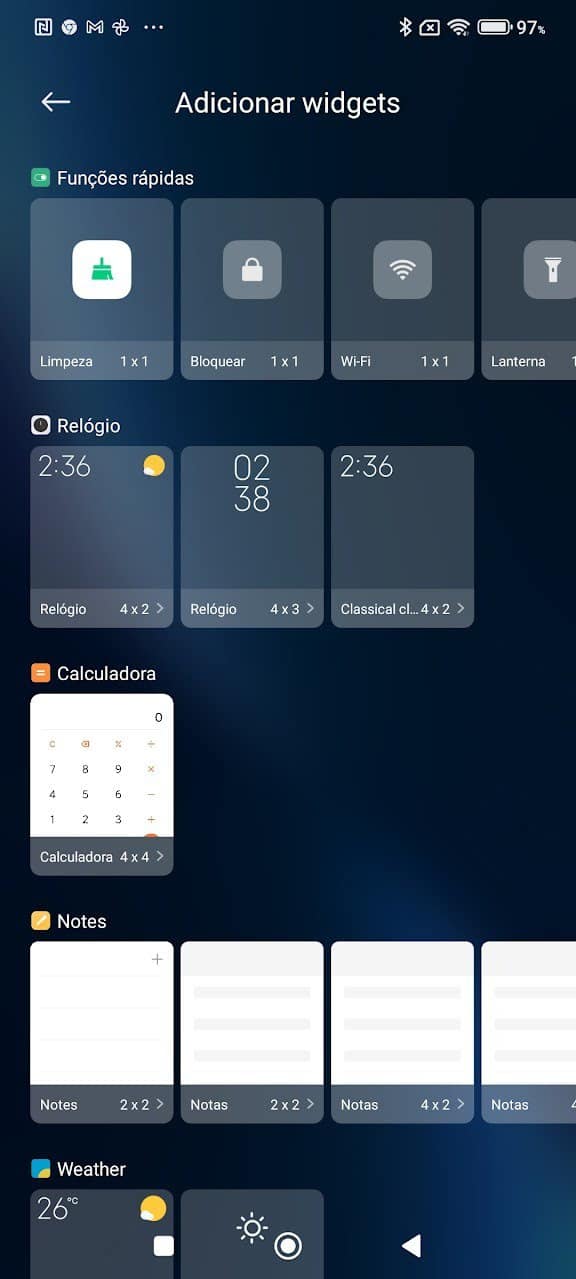 Smartphone Xiaomi: estes são os widgets que deve utilizar!