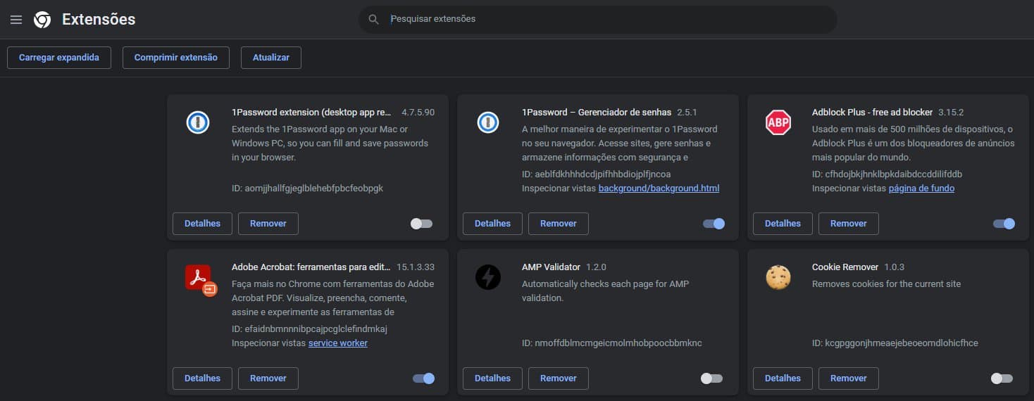 ecrã preto no Chrome