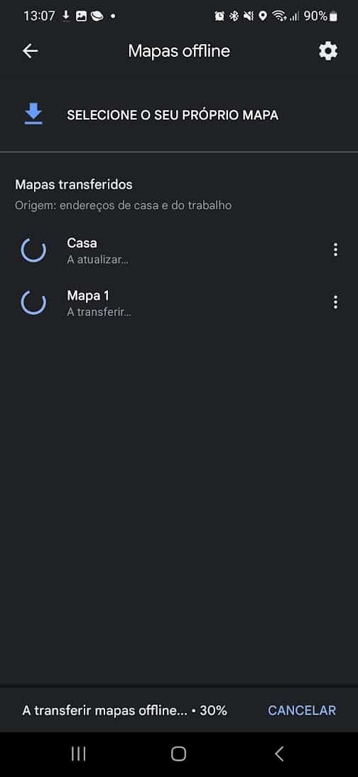 Google Maps não saia