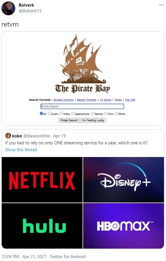 Ameaça à Netflix? The Pirate Bay começa a testar serviço de streaming