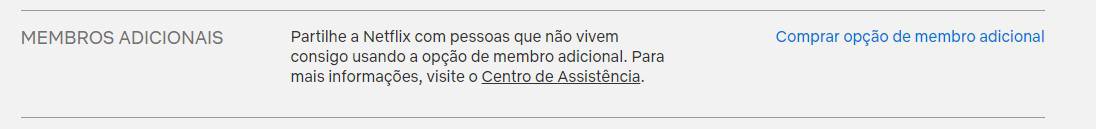 Adicionar membros a uma conta Netflix para partilhar o acesso ao