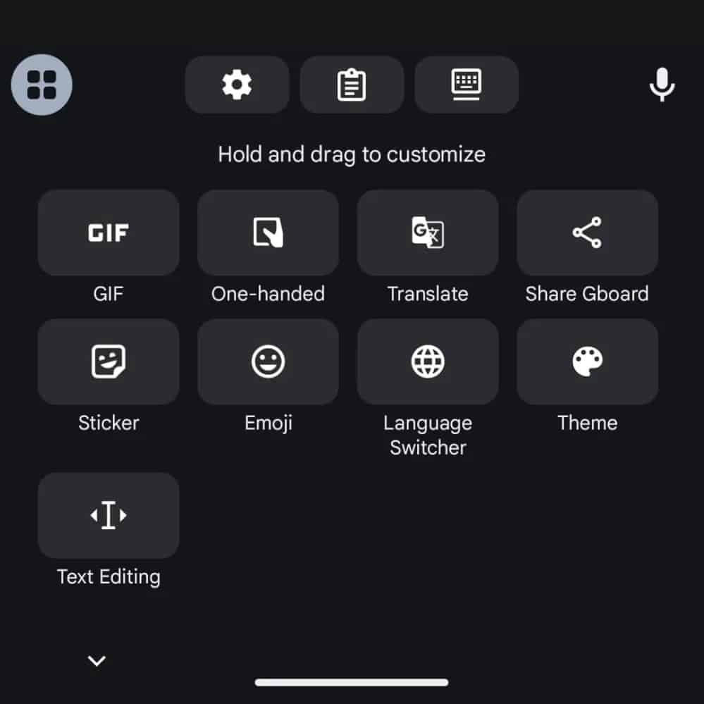 Gboard remodelação