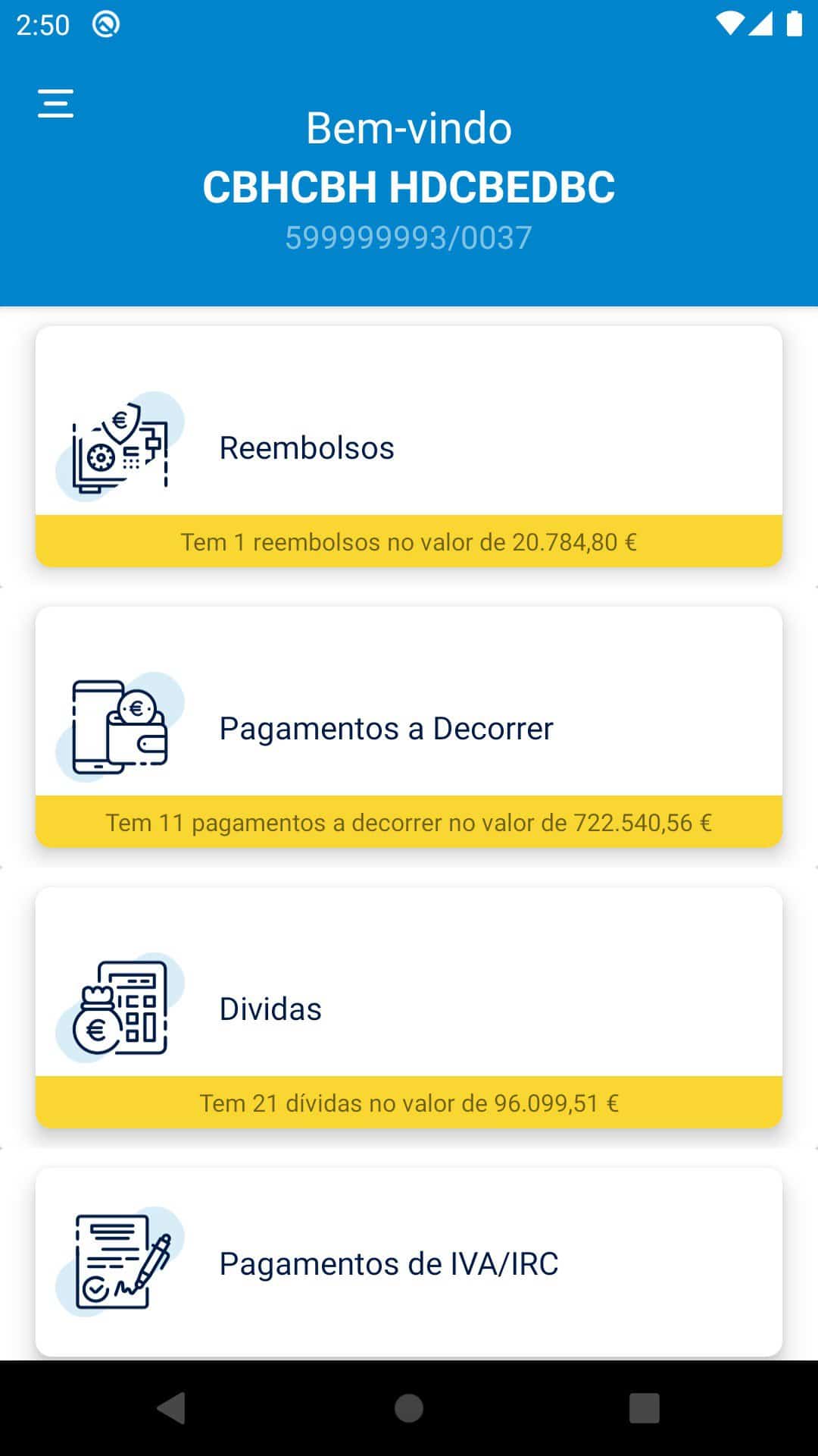 IRS reembolso, finanças duas apps