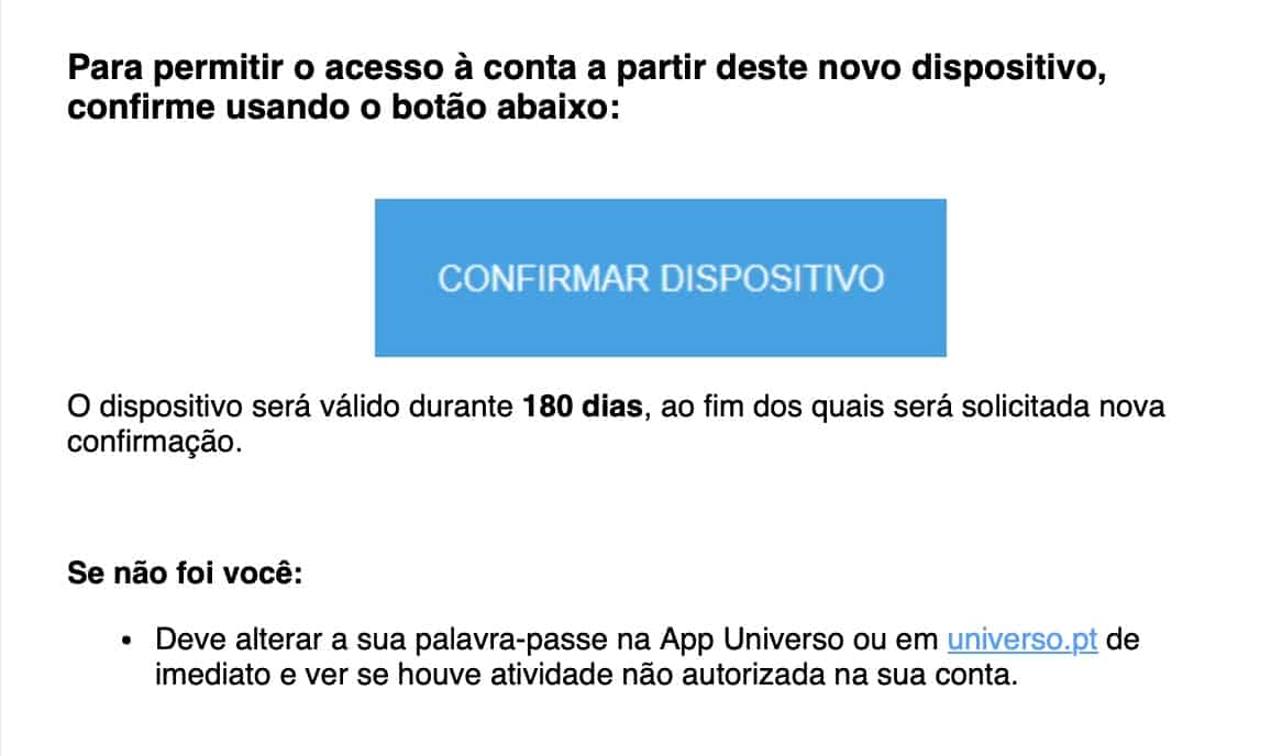 app do Cartão Universo