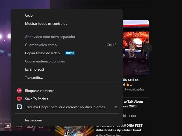 Chrome captura de vídeo