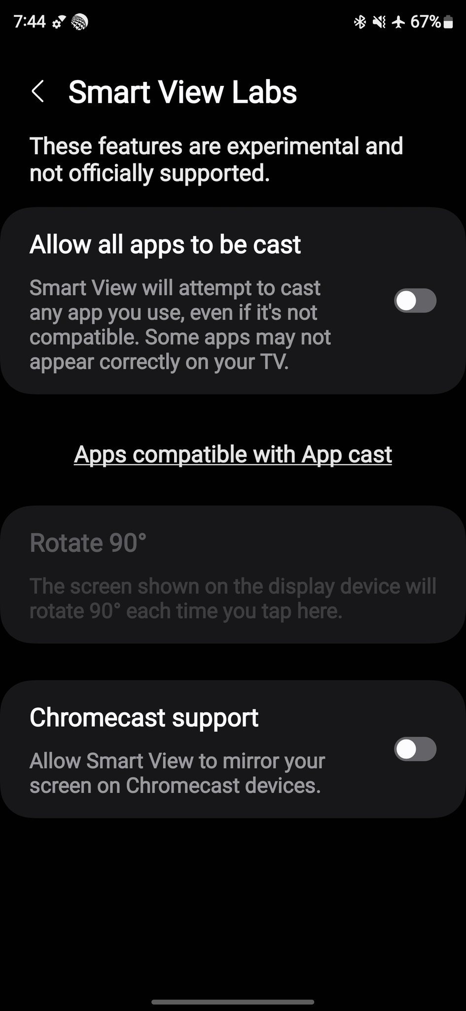 Chromecast Smart View