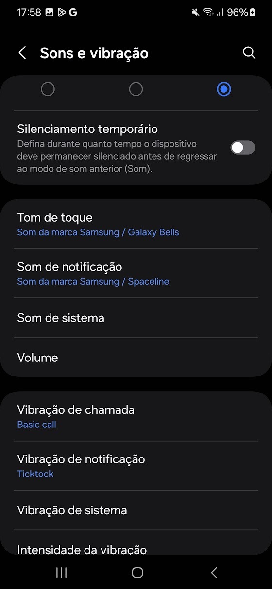 controlar o volume do smartphone Android sem botões