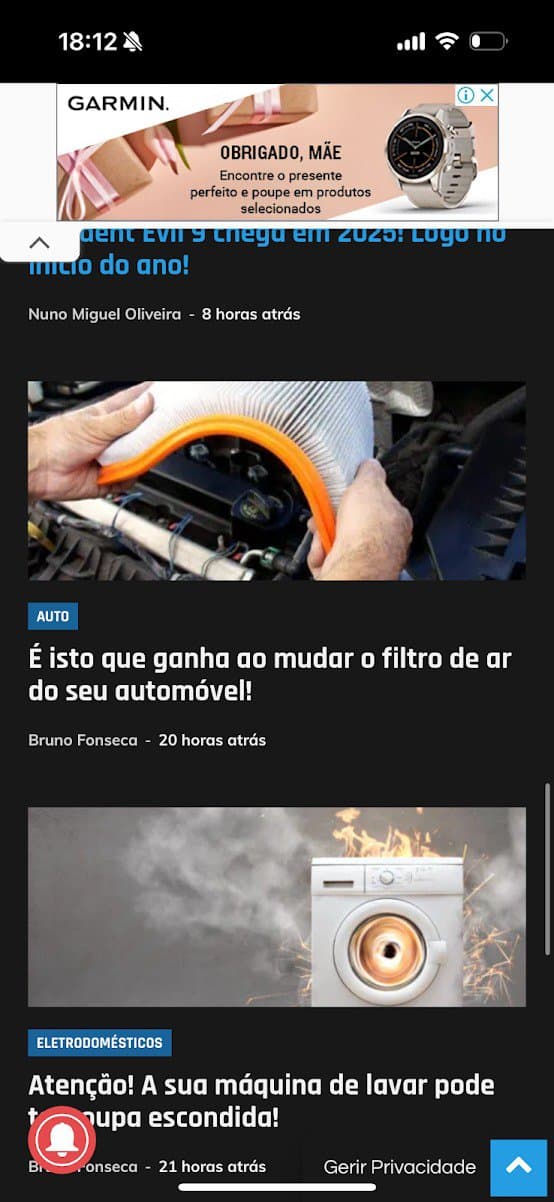 notificações no iPhone