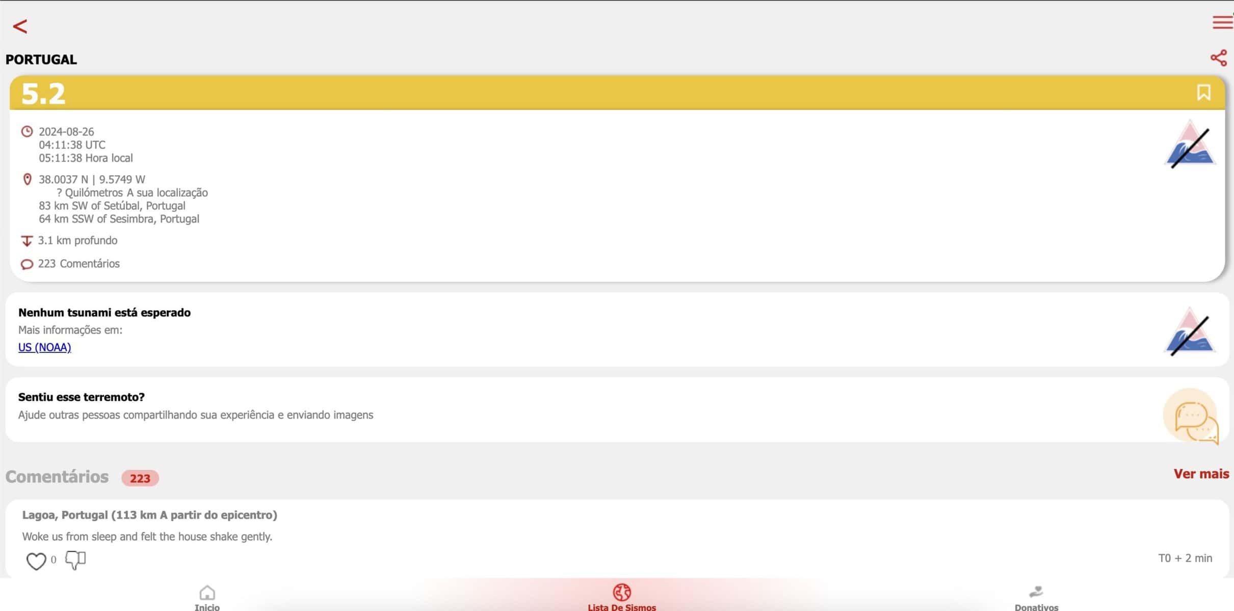 portugal acordou com um sismo! como verificar a intensidade