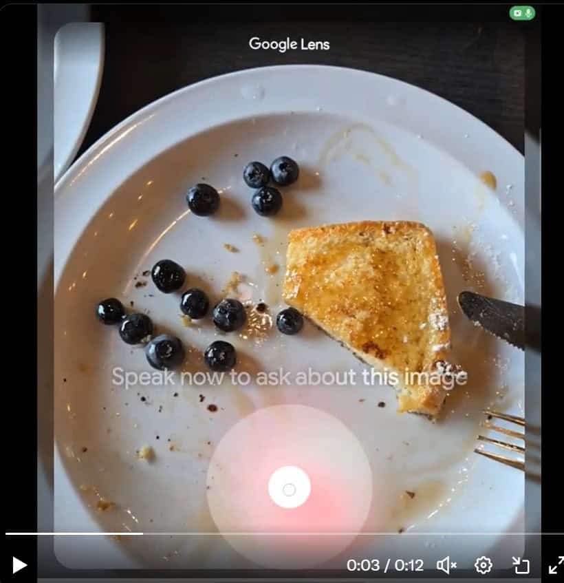 Google Lens pesquisar vídeo