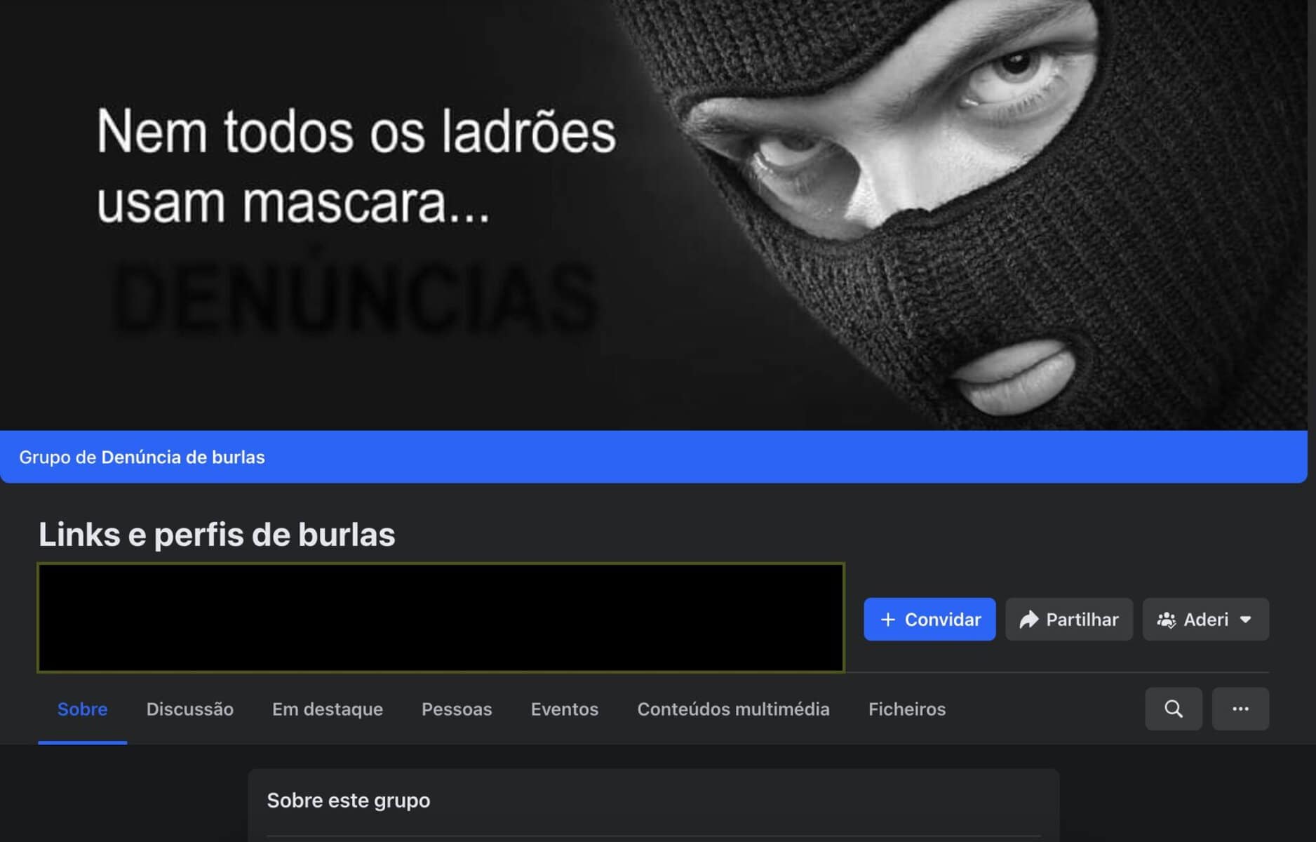 este grupo denuncia os perfis dos burlões no facebook! veja