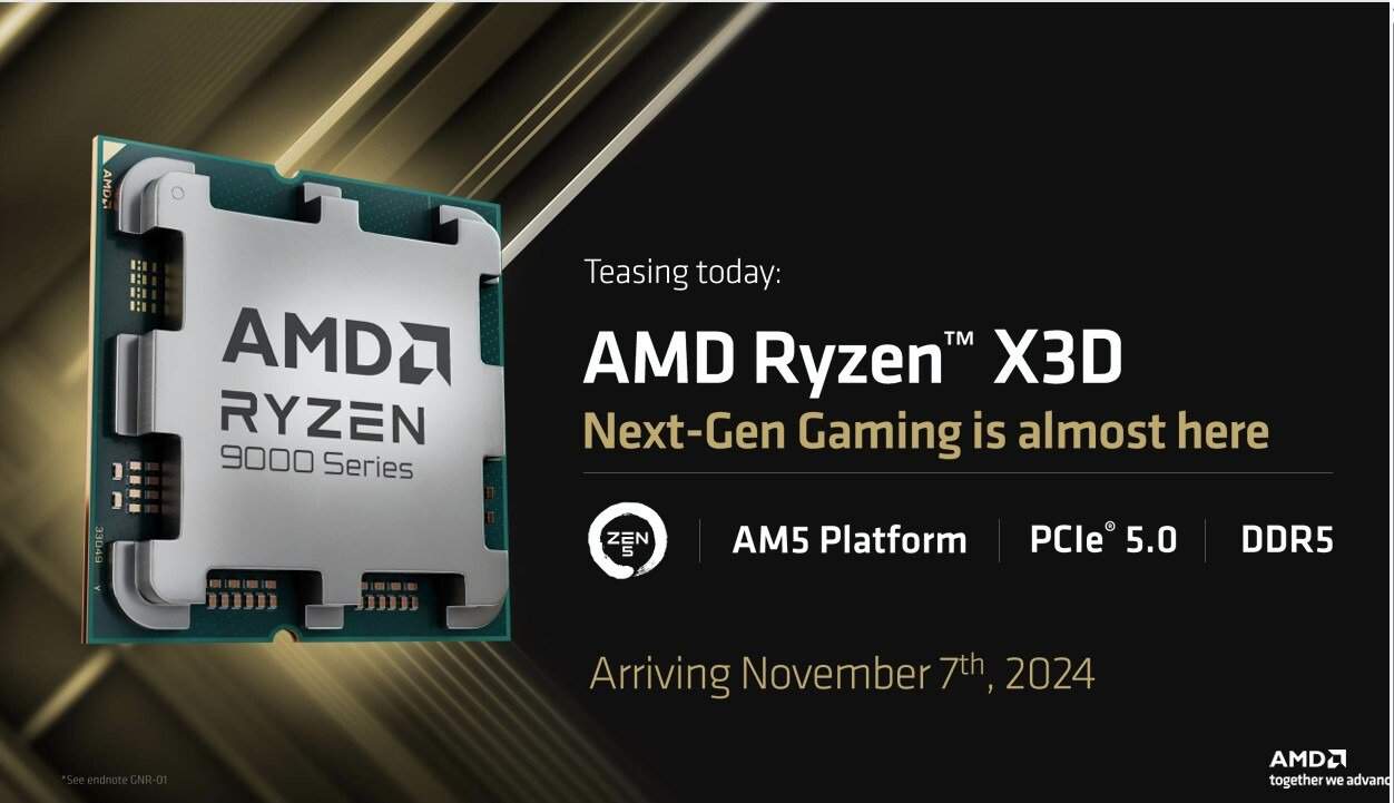 amd anunciou ryzen 7 9800x3d, e claro, cortes no preço!