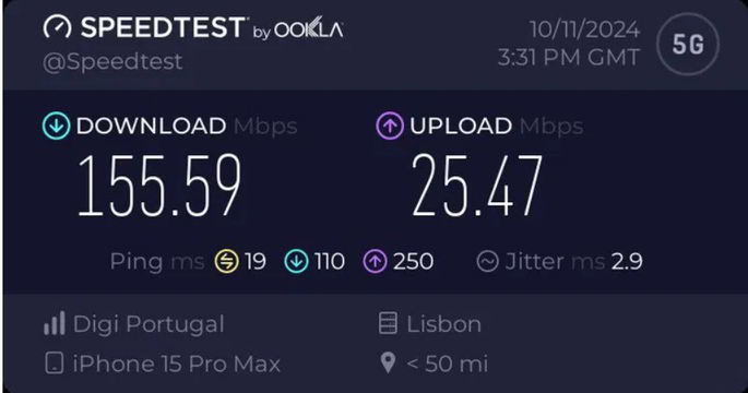 dig: estas são as velocidades 4g e 5g da nova operadora rascunho